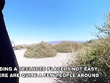 NUDIST BEACH DOXY exhibitionist amateur beauty blowjobs stranger sorrounded by old voyeur chaps