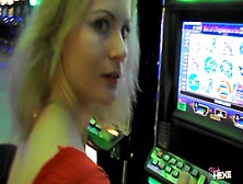 Cute German Girl Lost Bet In The Casino And Get Fucked With Facial