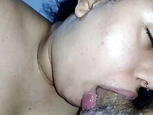 spit bubbles on the cuck-old's dick,  she blows the penis up and down,  fucking with her extreme bj