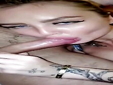 Blue- witnessed cuckold is dressed in softcore tights while getting drilled from the back and loving it