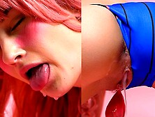 Exciting Tiffany's pink hair xxx