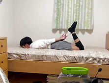 Chinese CD hogtied and vibed