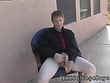 Gay College Teen Boy Jerking Off