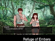 Refuge of Embers (Free Steam Game) Visual Novel,  Interactive Fiction