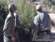 Hot Latin Booty Caught In The Border By Horny Officer