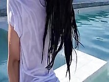 Natalie Roush Nude Tits Visible In Wet T-Shirt Video