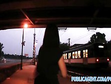 Publicagent Mindblowing Blowjob And Intercourse Under A Public Bridge