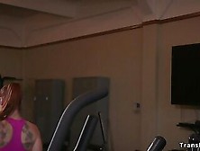 Blonde Tranny Fucking Blonde From Gym