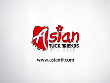 Amateur Asian Babes Enjoying Cock At Home