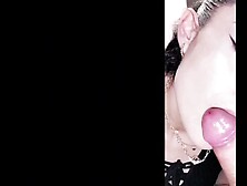 SUCCIONANDO LAS BOLAS PARA DESCARGARLAS A CHORROS EN SU RICA VERGA