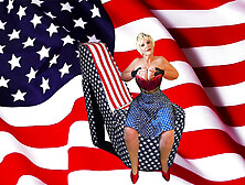 Granny America's Fourth Of July Stick & Lick Orgasms 0704202