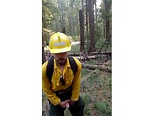 Wildfire Worker's Outdoor Masturbation Solo