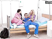 Lesbian Threesome - Clea,  Jarushka & Sophias Naughty Nurse Games