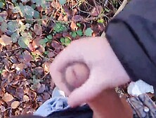 Risky Tugjob On A Busy Hiking Trail - We Nearly Got Caught