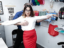 Mall Officer Orders the Shoplifter Teenie to Strip Down