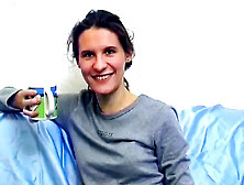 Brunette Babe In Pretty Brunette German Babe Shows Her Cunt In Front Of The Cam