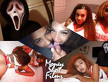 two Teeny Cheerleaders Get A Scary Surprise & Get Dicked Down Like They Need To Be ????????????