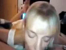 Immature Blonde Licking My Rod And Balls