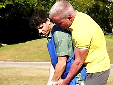 Teen Guy Is Picked Up In Public By A Perverted Grandpa And Banged