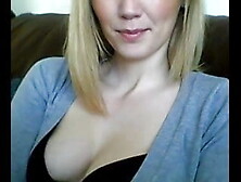 Blonde camgirl shows it all. flv