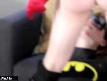 Harlequin caught batgirl and punished