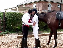 Hardcore Fucking In The Barn With Round Boobs Brunette Jodi James