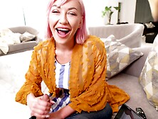 Kinky Adira Allure With Pink Hair Enjoys While Being Fucked