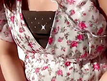 Asian Beauty's Hairless Panties - Intimate Upclose View of Her Orgasm