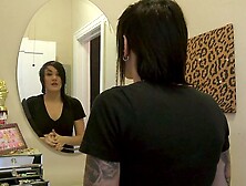 Adorable Nikki Hearts and Kimber Woods at pornstar scene