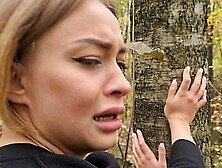 crazy maniac was watching the girl ! then he fucked her in the woods ( Loren strawberry )