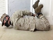 Hogtied And Muzzled Marine