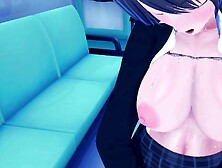 A Perverted High School Girl Appears On A Route Bus Late At Night! She Can't Stop Squirting!