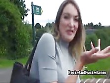 Fucking Broke Bigtit Chick Outdoors