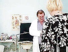 Chubby Blond Mom Hairy Pussy Doctor Exam