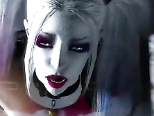 Futanari Harley Quinn Fucking Batgirl With Her Big Cock - Hentai 3D