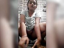 Horny Girl Riding Bottle