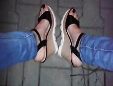 Walking In My Platform Wedges