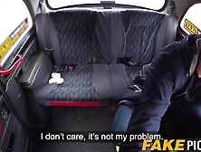 Cute English taxi driver gets her cunt licked and fucked