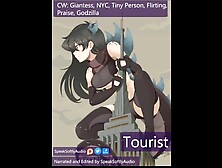 Godzilla Gal Makes A New Little Friend In The City F/A