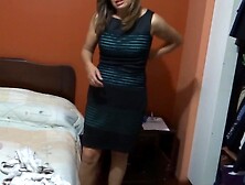 I come back from work very slutty and I strip in front of my stepson so this guy can jerk off