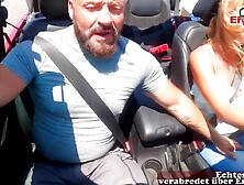 Sex im Cabrio Auto auf Mallorca mit deutscher 18 year old