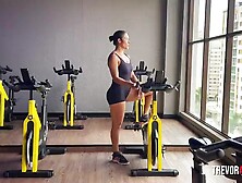 After the gym, that babe couldn't resist and nursed me until milk came out