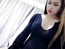 Asian Ladyboy Cums On Guy's Small Cock And Makes It Cum