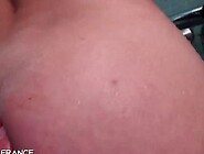 Dirty Brunette Bitch Fondles Huge Nipples In Shower