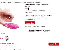 The Pink Frisky Bang Her G-Spot Finger Vibrator