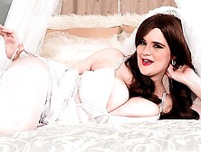 Angelic Busty Bbw Tiggle Bitties Looks Great In A Wedding Dress