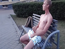 Guy Masturbates In The Park.  Extreme