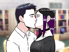 Dawn Of Malice: Shy Whore,  Monstrous Wang Oral Sex In The College Library-Ep24