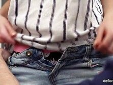 Large melons golden-haired virgin Tieny Mieny loses her virginity