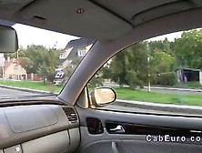 Czech Student Gives Blowjob In Fake Taxi For Cash